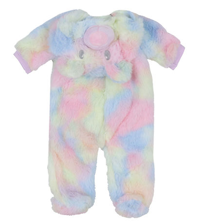 Tiny Treasures Dúkkuföt - Rainbow Teddy Útbúnaður