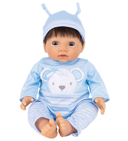 Tiny Treasures Puppe m. Braunes Haar - Blue Bear Puppe