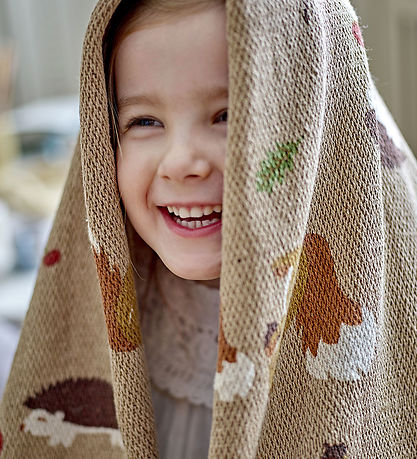 Bloomingville Blanket - Fall Blanket - Brown