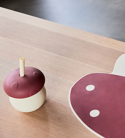 OYOY Cup - Mushroom - Off White/Red