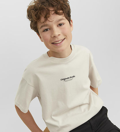Jack & Jones Stuttermabolur - Noos - JorVesterbro - Moonbeam