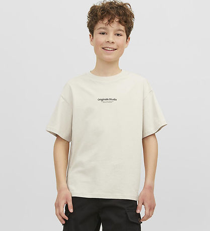 Jack & Jones Stuttermabolur - Noos - JorVesterbro - Moonbeam