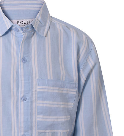 Hound Skyrta - Striped - Light Blue/White