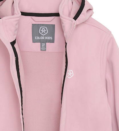 Färg Kids Softshelljacka m. Fleece - Blekt Mauve