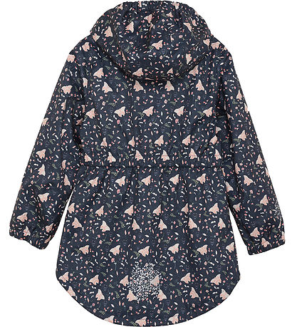 Minymo Softshell Jacket - Blue Nights w. Butterflies