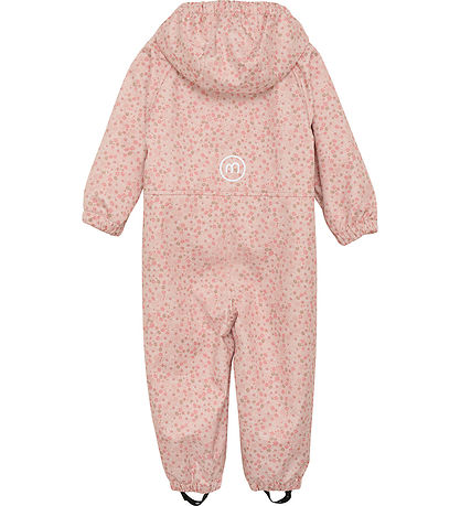 Minymo Softshell Suit Peach Beige w. Flowers KW ES
