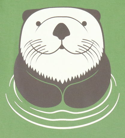 DYR T-shirt - Animal growl - Army Sea otter