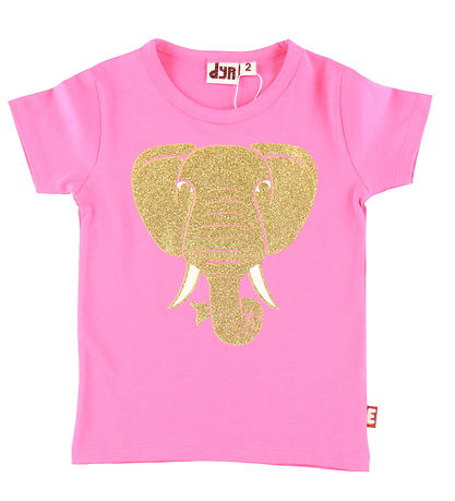 DYR T-shirt - Animal growl - Super Pink Elephant