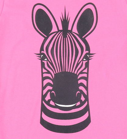 DYR T-shirt - Animal growl - Super Pink Zebra