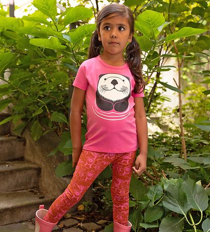 DYR Leggings - Djurgepard - Super Rosa/Rust Savanne