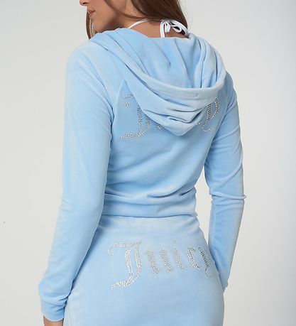 Juicy Couture Cardigan - Madison - Velvet - Powder Blue