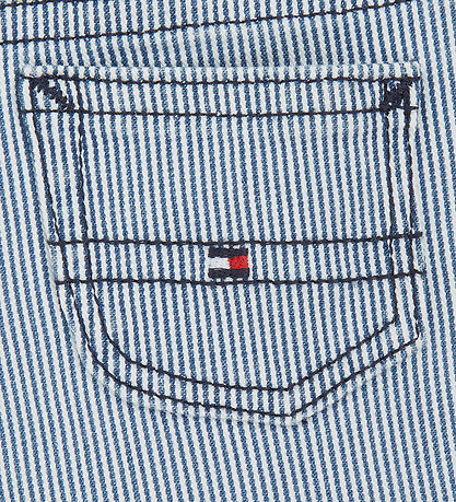 Tommy Hilfiger Shorts - Baby Striped - Denim stripe