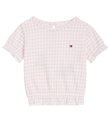 Tommy Hilfiger Sett - Stuttermabolur/Bloomers - Ruffle Gingham -