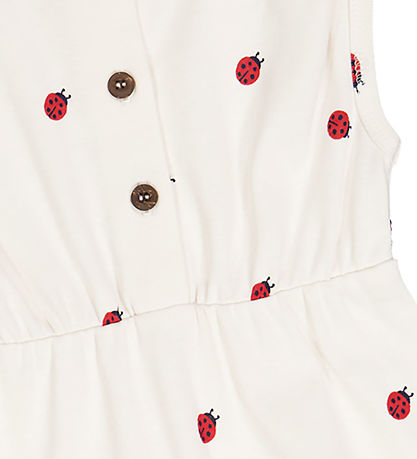 Müsli Summer Romper - Ladybird - Conditioner Cream/Apple Ed