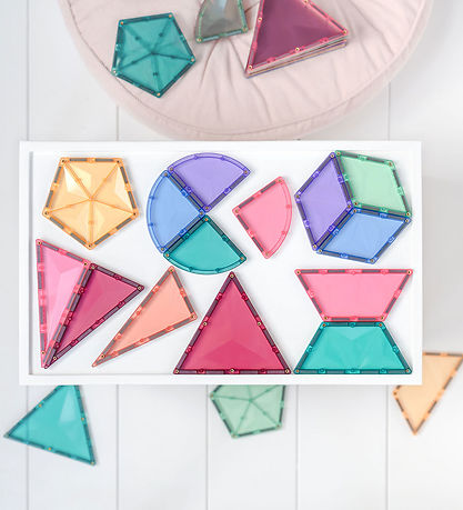 Connetix Segulsett - 48 Partar - Pastel Formútvíkkunarpakki