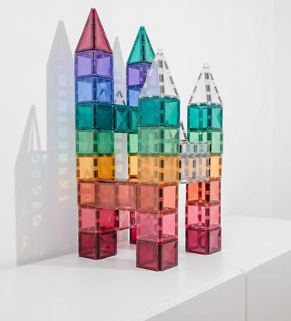 Ensemble d'aimants Connetix - 40 Parties - Pastel Square Pack d'
