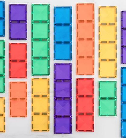 Connetix Magnet set - 18 Parts - Rainbow Rectangle