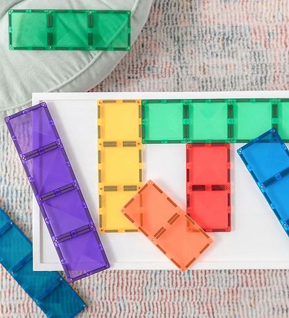 Connetix Magnet set - 18 Parts - Rainbow Rectangle