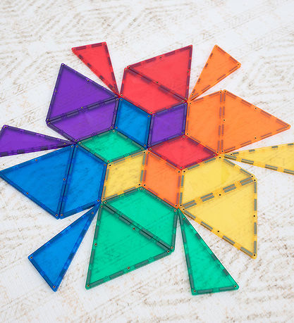 Connetix Magnetset - 36 Delar - Rainbow Formexpansionspaket