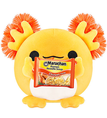 Snackles Soft Toy - 35 cm - Axolotl Albie w. Maruchan Ramen Nood