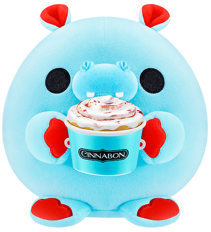 Snackles Soft Toy - 35 cm - Hugh the Hippo w. Cinnabon