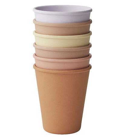 Liewood Cups - Carter - 6-Pack - Light Lavender Multi Mix