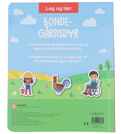 Forlaget Carlsen Sticker book - Play And Learn - Farm Animals -