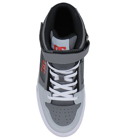 DC Shoes Shoe - Pure High-Top - Red/Heather Grey