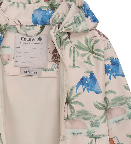 CeLaVi Softshell Jacket - Dress Blues/Cream w. Elephants