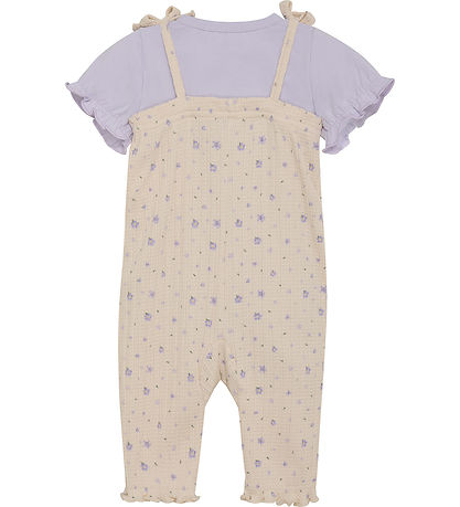 Fixoni Romper w. Bodysuit s/s - Tapioca