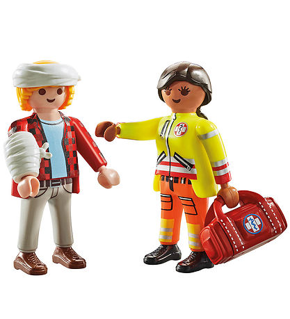 Playmobil DuoPack - Sjúkraliði með sjúkling - 71506 - 6 Partar