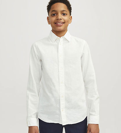 Jack & Jones Shirt - JjeLinen - White