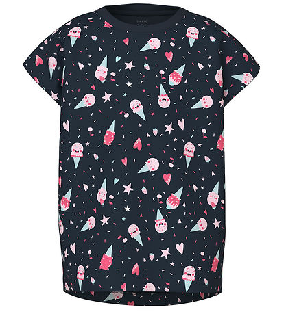 Name It T-shirt - NmfVigga - 3-pack - Parfait Pink/Dark Sapphire