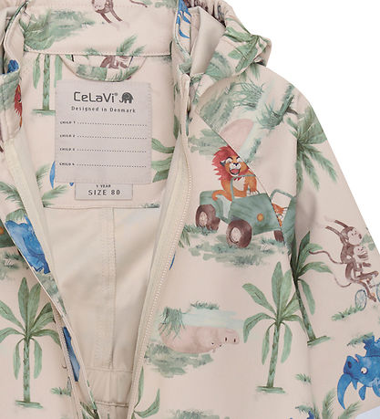 CeLaVi Softshell Suit - Dress Blues/Cream w. Elephants