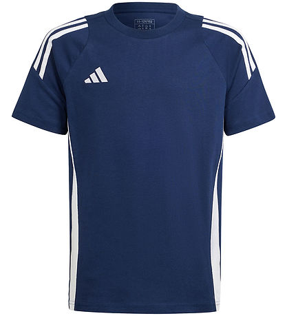adidas Performance Stuttermabolur - Tiro 24 SWTEEY - Blár/Hvítur