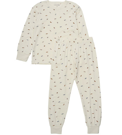 Minymo Pyjama Set - Viscose - Tradewinds w. Dinosaurs
