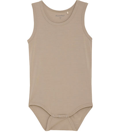 Minymo Body u/ - Viskose - Einfach Taupe