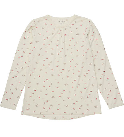 Minymo Náttfatasett - Viscose - Strawberry Ice M. Jarðarber