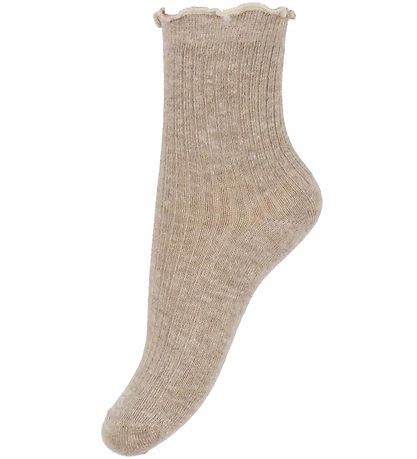 Minymo Socken - 2er-Pack - Einfach Taupe