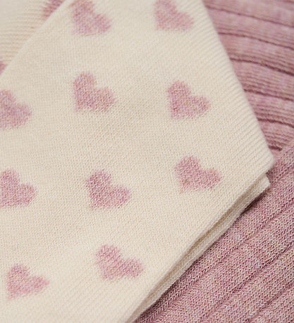 Minymo Strumpfhosen - 2er-Pack - Light Rose