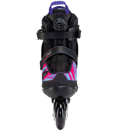 K2 Rollschuhe - Charm Boa Alu - Schwarz/Rose/Blau - Inlineskates