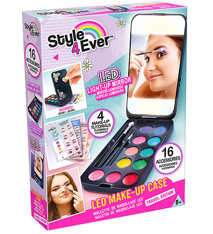 Style 4 Ever Mini Förðun Hulstur M. LED-Létt