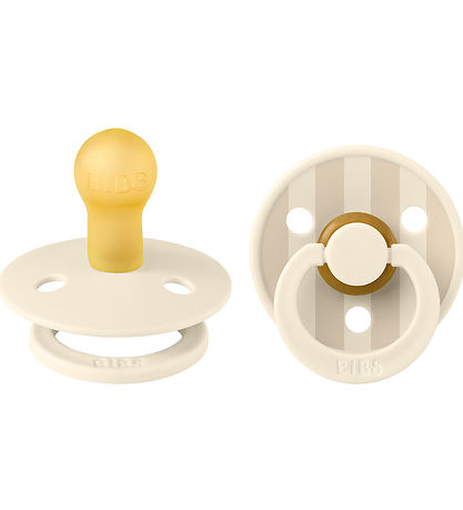 BIBS Colour Schnuller - 2er-Pack - Gr. 1 - Rund - Ivory/Vanilla 