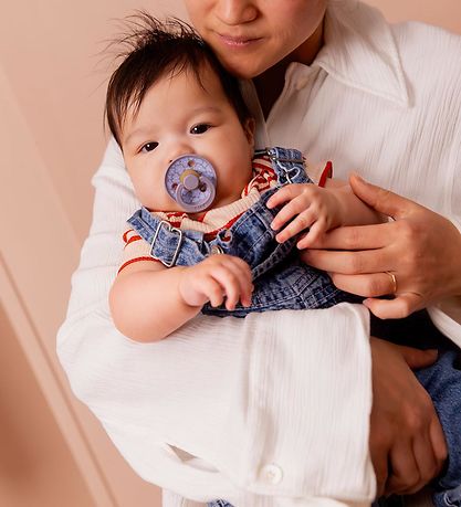 BIBS Colour Pacifiers - 2-Pack - Size 1 - Round - Fossil Grey w.
