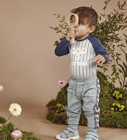 Hummel Bodysuit L/s - hmlPinno - Surf Spray