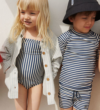 Wheat Sundföt - Manon - Indigo Stripe