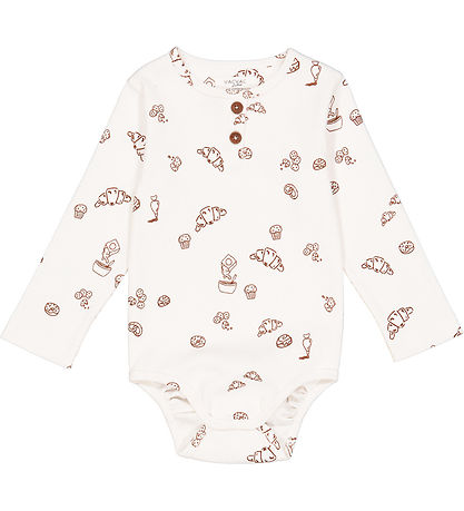 VACVAC Bodysuit l/s - Rib - Billie - BakersGonnaBake Aop