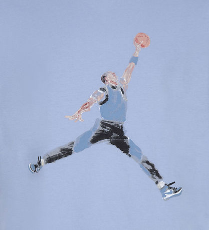 Jordan T-shirt - Watercolor Jumpman - Blue Grey