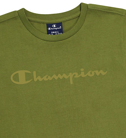Champion T-Shirt - Olivgrn m. Logo
