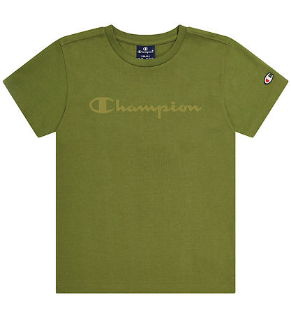 Champion T-Shirt - Olivgrn m. Logo